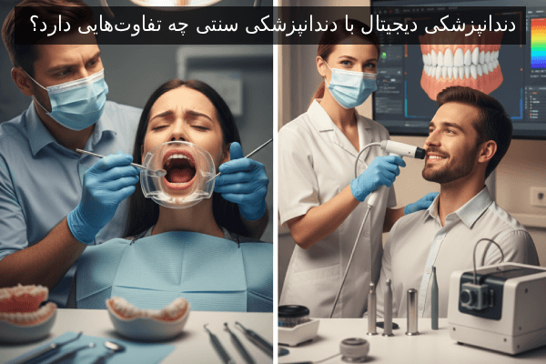 دندانپزشکی دیجیتال با دندانپزشکی سنتی چه تفاوت‌هایی دارد؟