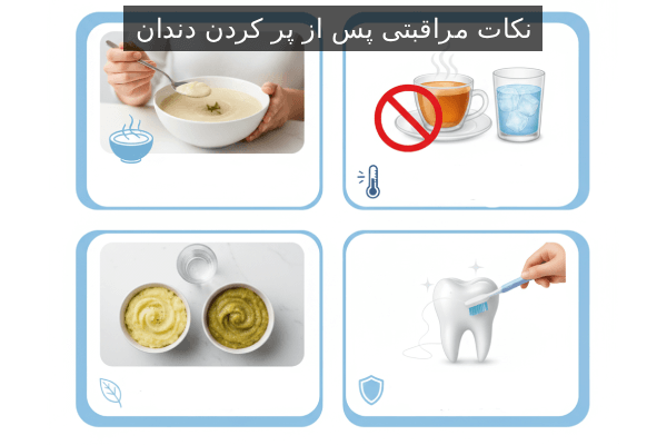 نکات مراقبتی پس از پر کردن دندان