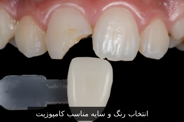 انتخاب رنگ و سایه مناسب کامپوزیت